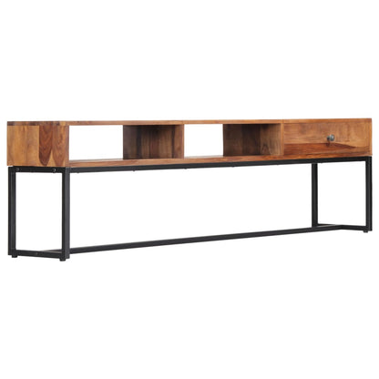 Mobile Porta TV 160x30x45 cm in Legno Massello di Acacia - homemem39
