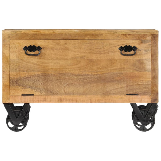 Scarpiera 86x35x55 cm in Legno Massello di Mango - homemem39
