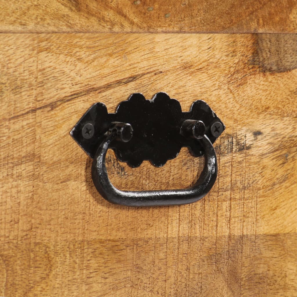 Scarpiera 86x35x55 cm in Legno Massello di Mango - homemem39