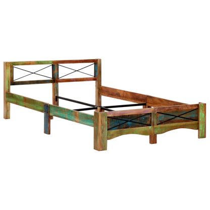 Giroletto senza Materasso in Legno di Recupero 140x200 cm | homemem39