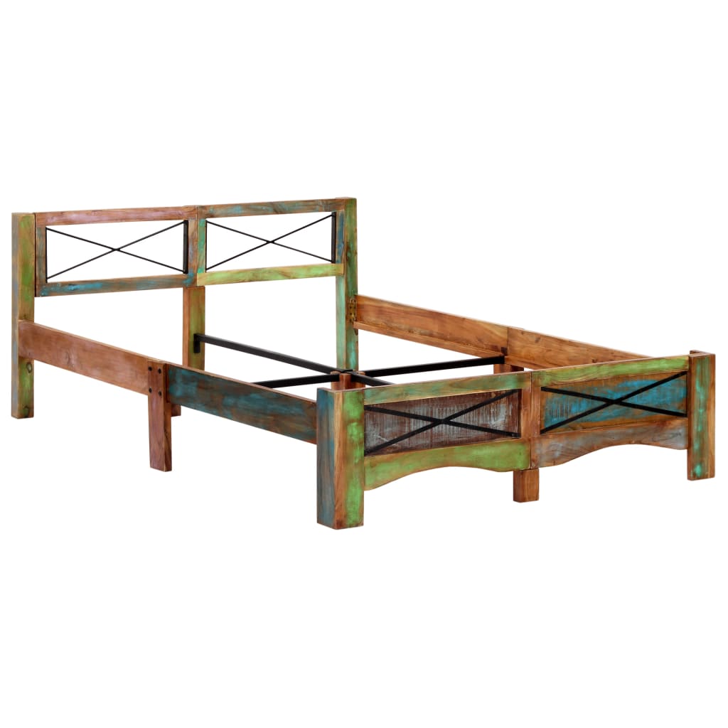 Giroletto senza Materasso in Legno di Recupero 140x200 cm | homemem39