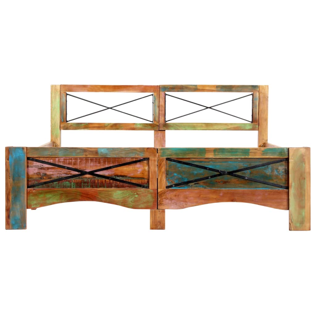 Giroletto senza Materasso in Legno di Recupero 140x200 cm | homemem39
