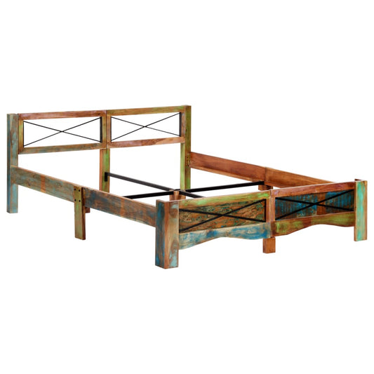 Giroletto senza Materasso in Legno di Recupero 160x200 cm | homemem39