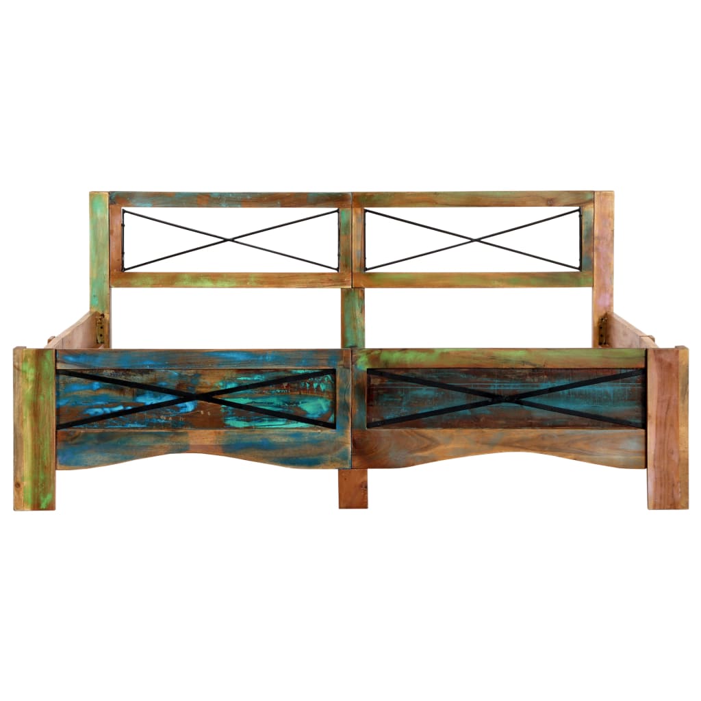 Giroletto senza Materasso in Legno di Recupero 160x200 cm | homemem39