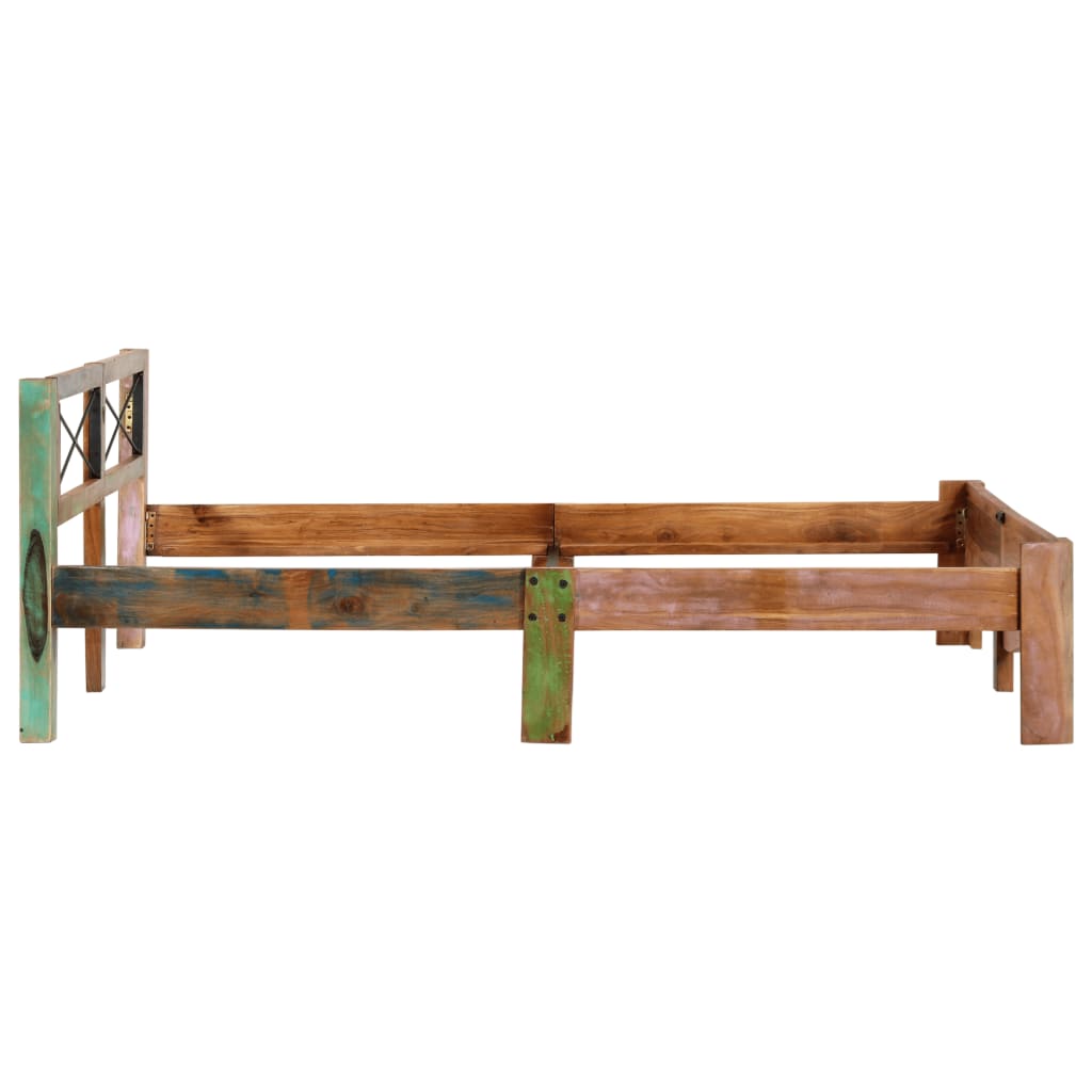 Giroletto senza Materasso in Legno di Recupero 160x200 cm | homemem39