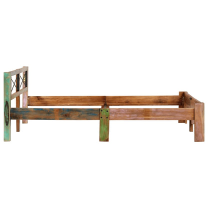 Giroletto senza Materasso in Legno di Recupero 160x200 cm | homemem39