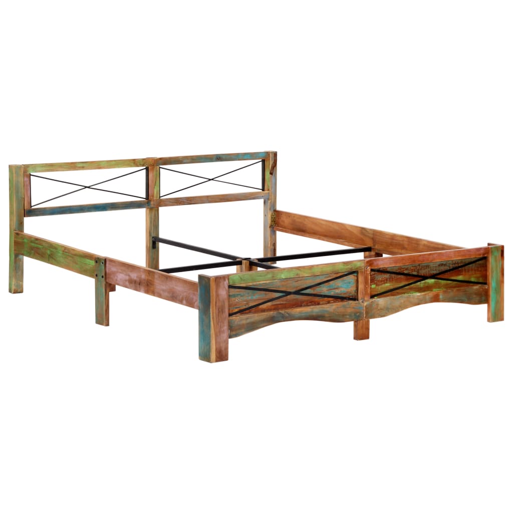 Giroletto senza Materasso in Legno di Recupero 180x200 cm | homemem39
