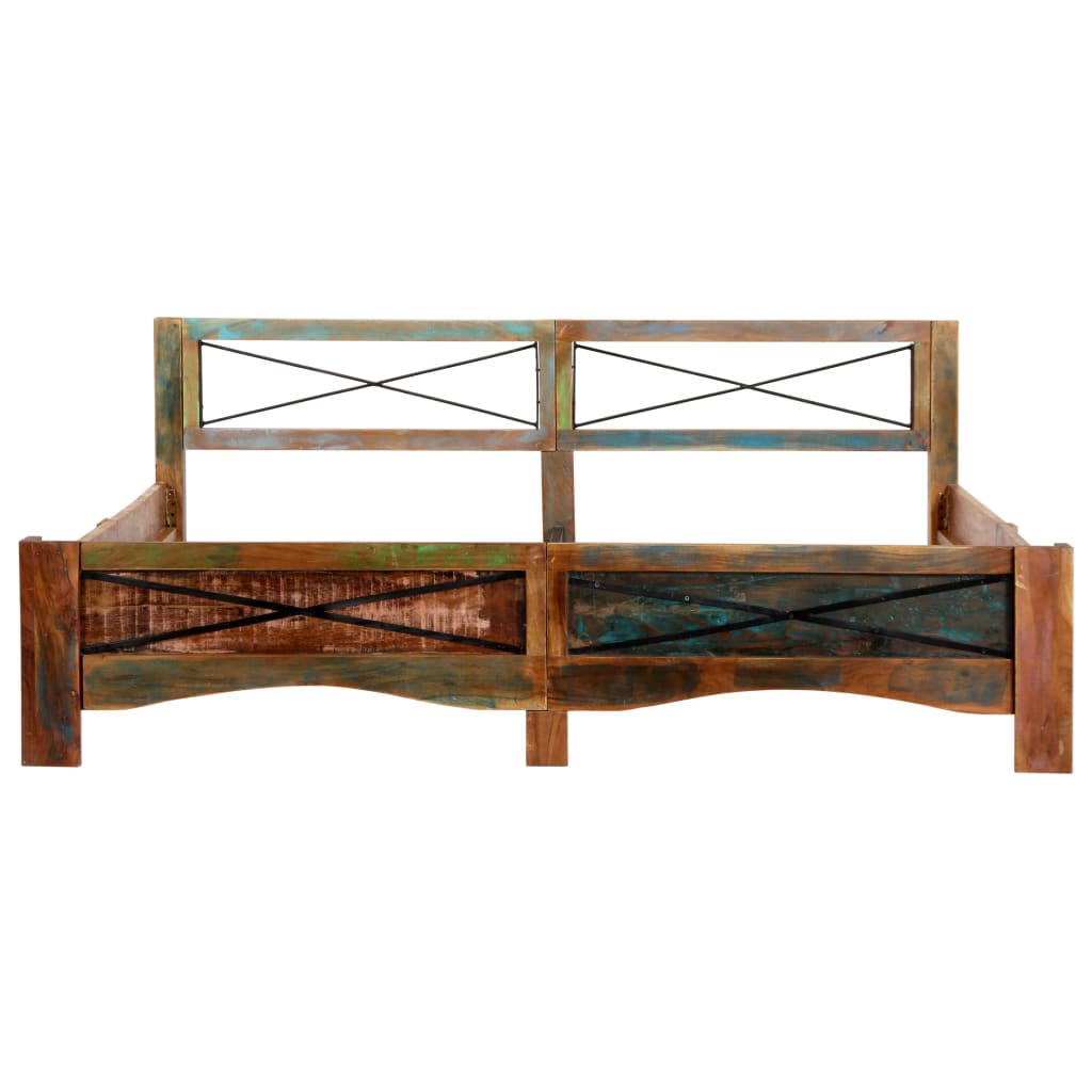 Giroletto senza Materasso in Legno di Recupero 180x200 cm | homemem39