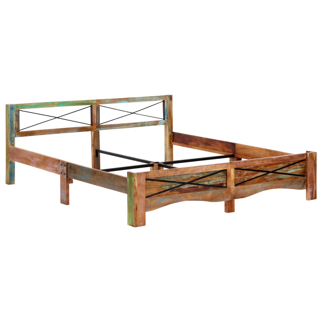 Giroletto senza Materasso in Legno di Recupero 180x200 cm | homemem39