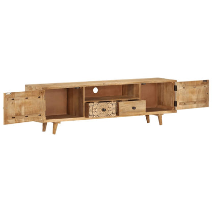 Mobile Porta TV 140x30x40 cm in Legno Massello di Mango | homemem39