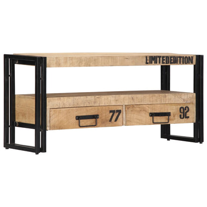 Mobile Porta TV 100x30x45 cm in Legno Massello di Mango - homemem39