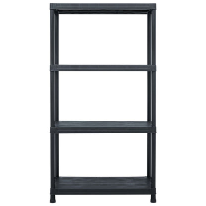 Scaffali 2 pz 60x30x138 cm Nero in Plastica