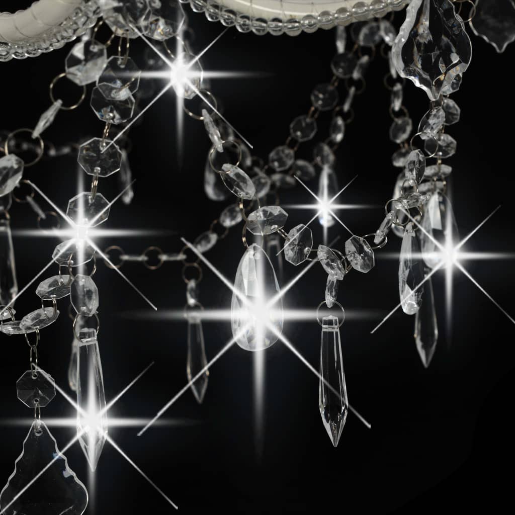 Candelabro a 2 Livelli Bianco 15 Lampadine E14 | homemem39