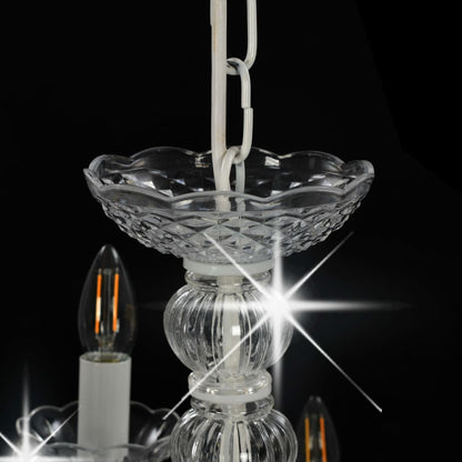 Candelabro a 2 Livelli Bianco 15 Lampadine E14 - homemem39