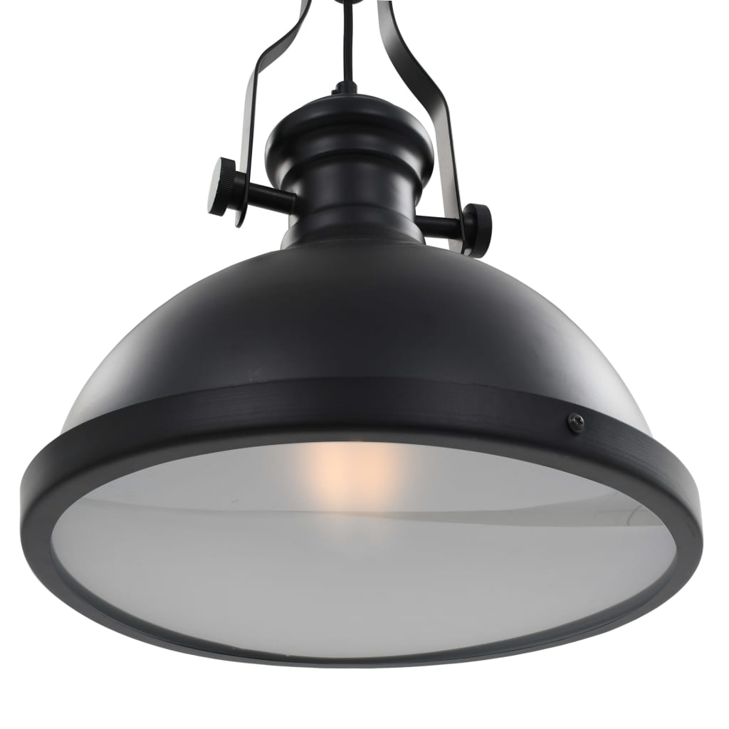 Lampada da Soffitto Nera Rotonda E27 - homemem39