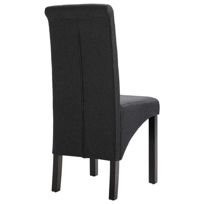 Sedie da Pranzo 2 pz Grigio Scuro in Tessuto | homemem39