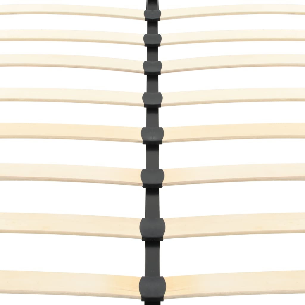 Struttura letto senza materasso in similpelle nera 200x160 cm