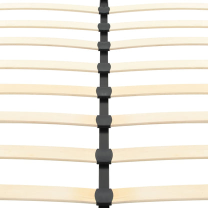 Struttura letto senza materasso in similpelle nera 200x160 cm