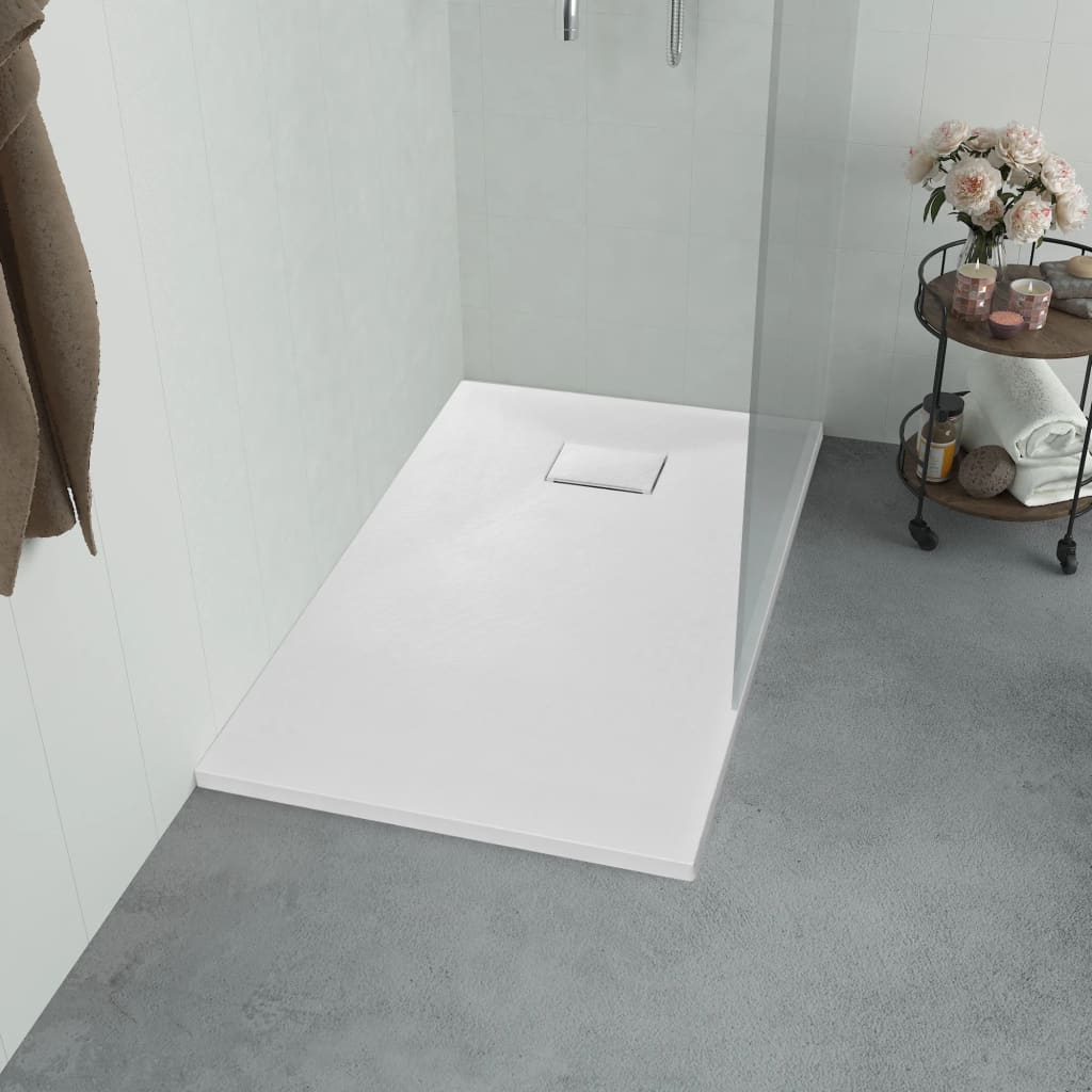 Piatto Doccia in SMC Bianco 90x80 cm - homemem39