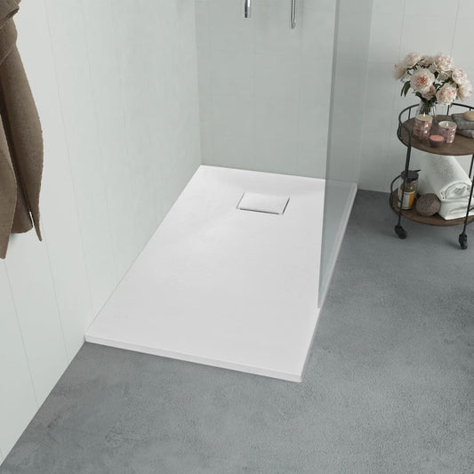 Piatto Doccia in SMC Bianco 90x80 cm - homemem39