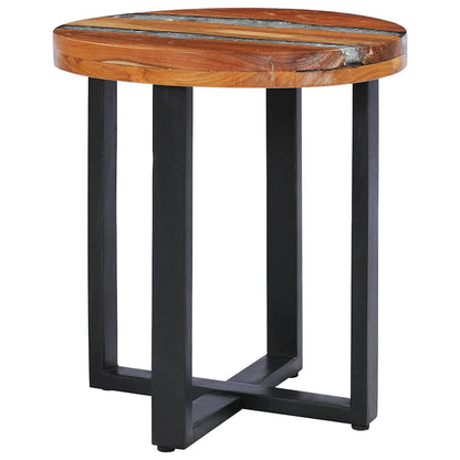 Tavolino da Salotto 40x45 cm Legno Massello Teak e Poliresina | homemem39