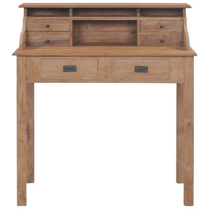 Scrivania 90x50x100 cm in Legno Massello di Teak - homemem39