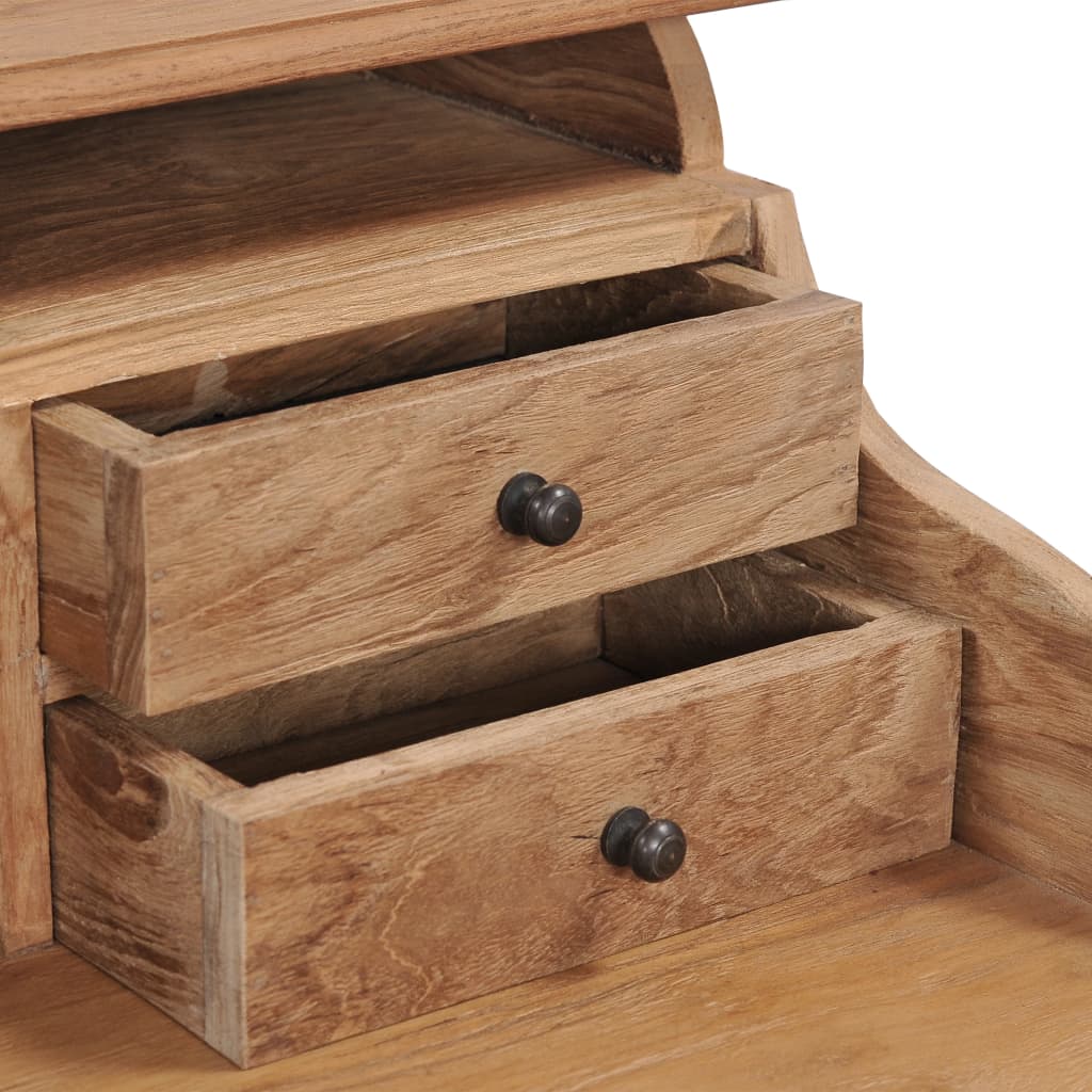 Scrivania 90x50x100 cm in Legno Massello di Teak - homemem39