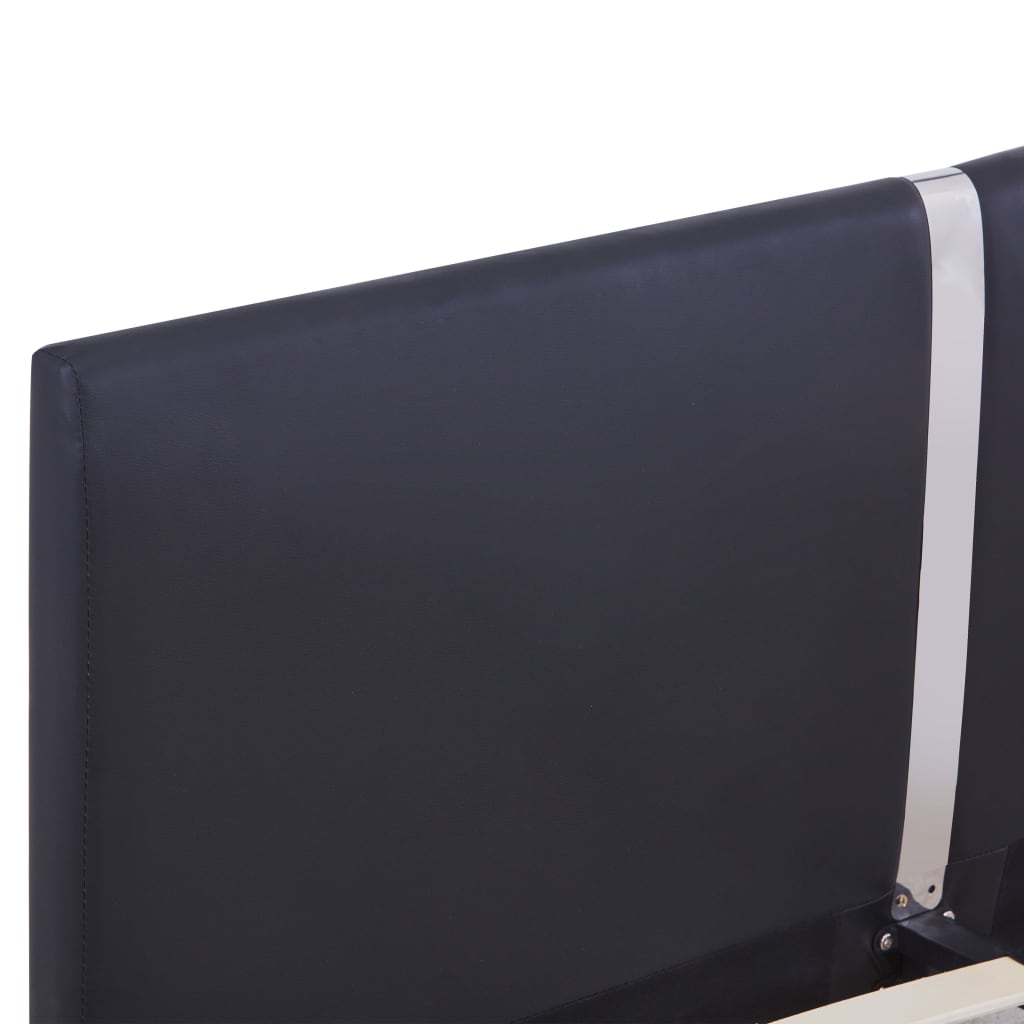 Giroletto senza Materasso Nero in Similpelle 120x200 cm | homemem39