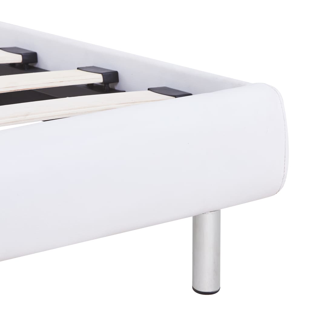 Giroletto senza Materasso Bianco in Similpelle 90x200 cm | homemem39