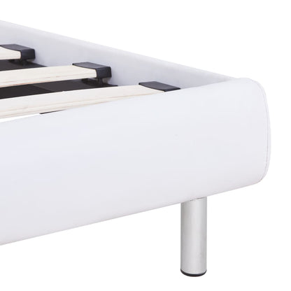 Giroletto senza Materasso Bianco in Similpelle 90x200 cm | homemem39