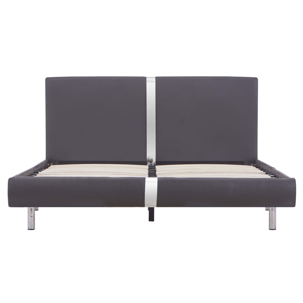 Giroletto senza Materasso Grigio Similpelle 140x200 cm | homemem39