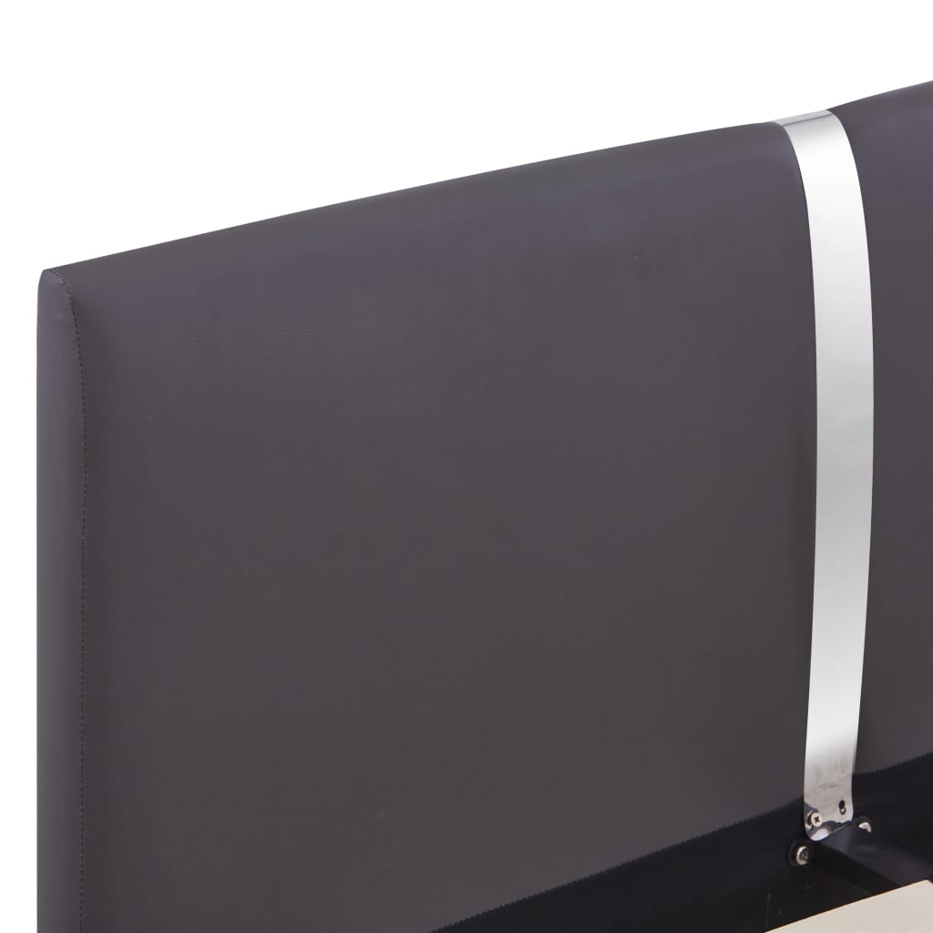 Giroletto senza Materasso Grigio Similpelle 140x200 cm | homemem39