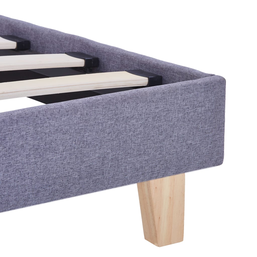 Giroletto senza Materasso Grigio Chiaro 180x200 cm Tessuto | homemem39