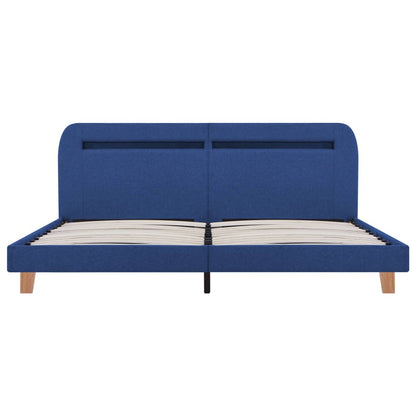 Giroletto con LED senza Materasso Blu 160x200 cm in Tessuto | homemem39