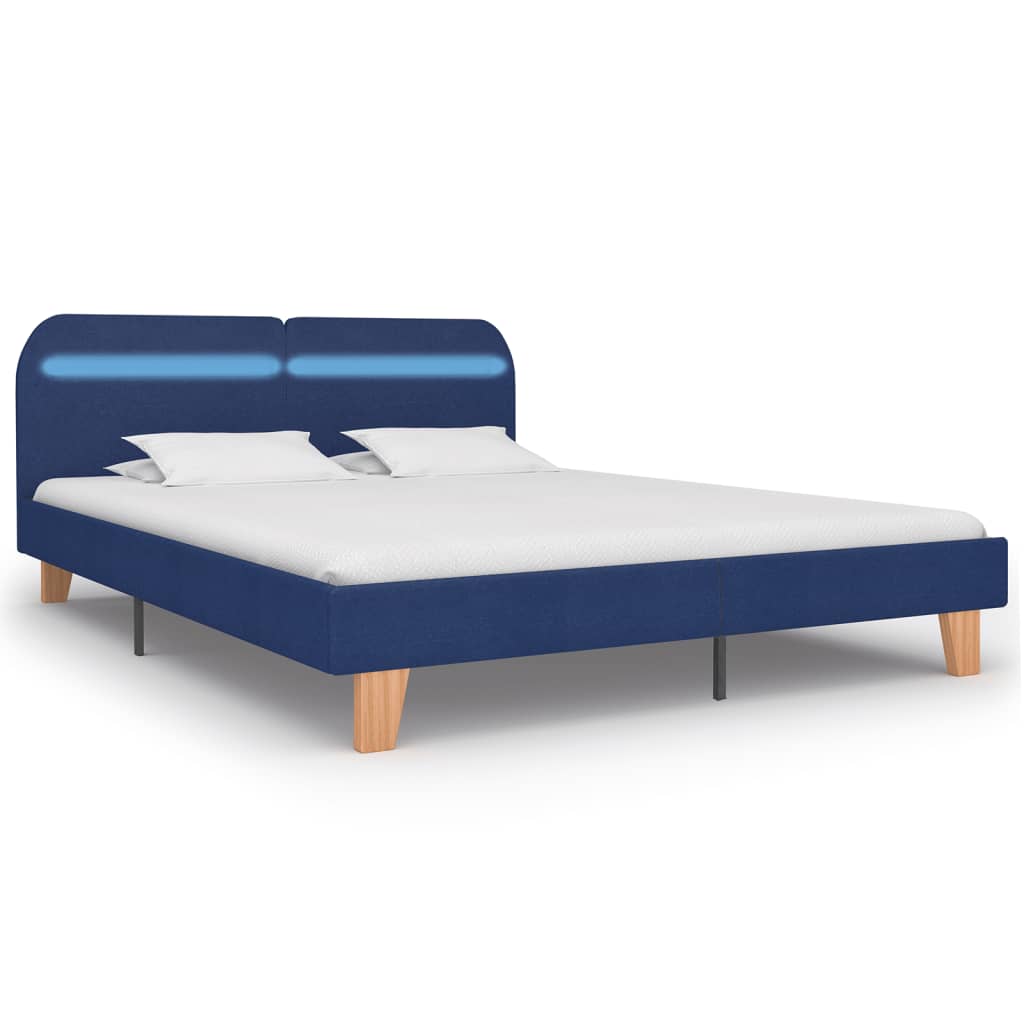Giroletto con LED senza Materasso Blu 180x200 cm in Tessuto | homemem39