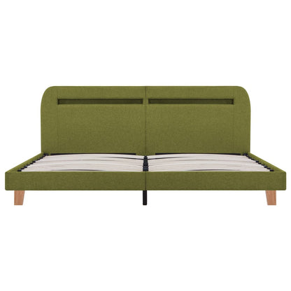 Giroletto con LED senza Materasso Verde 160x200 cm Tessuto | homemem39