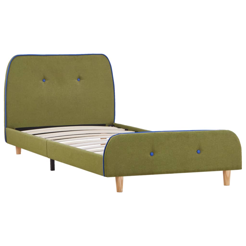 Giroletto senza Materasso Verde in Tessuto 90x200 cm | homemem39