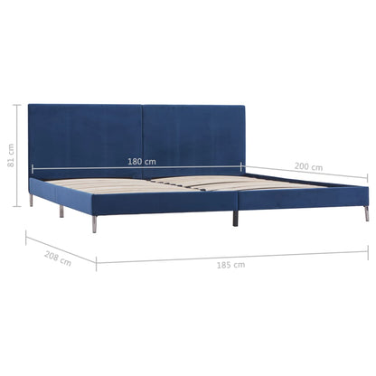 Giroletto senza Materasso Blu 180x200 cm in Tessuto | homemem39