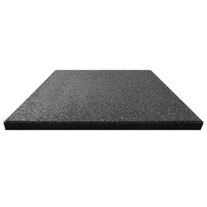 Piastrelle Anticaduta 12 pz in Gomma 50x50x3 cm Nere - homemem39