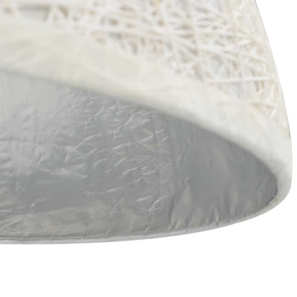 Lampadario da Soffitto Bianco e Argento Ø50 cm E27 - homemem39