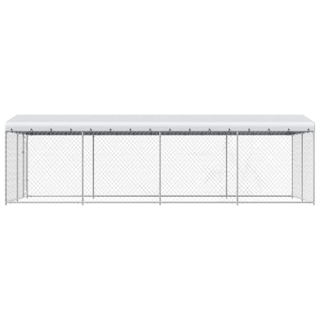 Canile da Esterno con Tetto 7,6x3,8x2,3 m | homemem39
