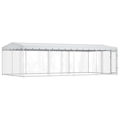 Canile da Esterno con Tetto 7,6x3,8x2,3 m | homemem39