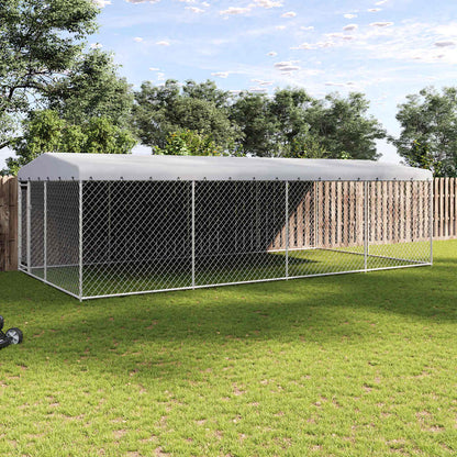Canile da Esterno con Tetto 7,6x3,8x2,3 m | homemem39