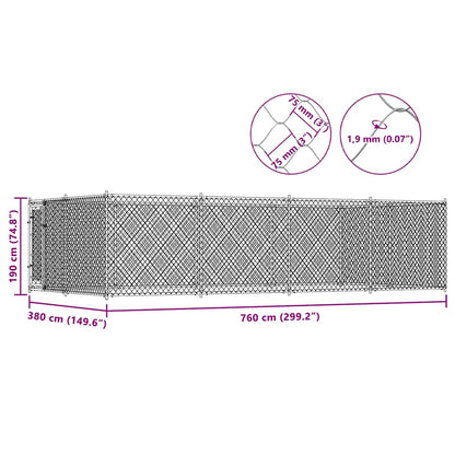 Canile da Esterno 7,6x3,8x1,9 m | homemem39