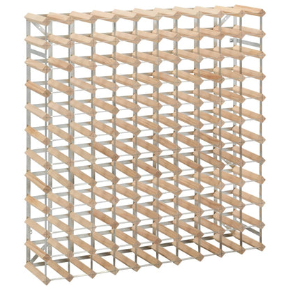 Portavini da 120 Bottiglie in Legno Massello di Pino