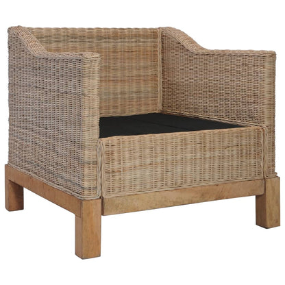 Poltrona con Cuscini in Rattan Naturale - homemem39