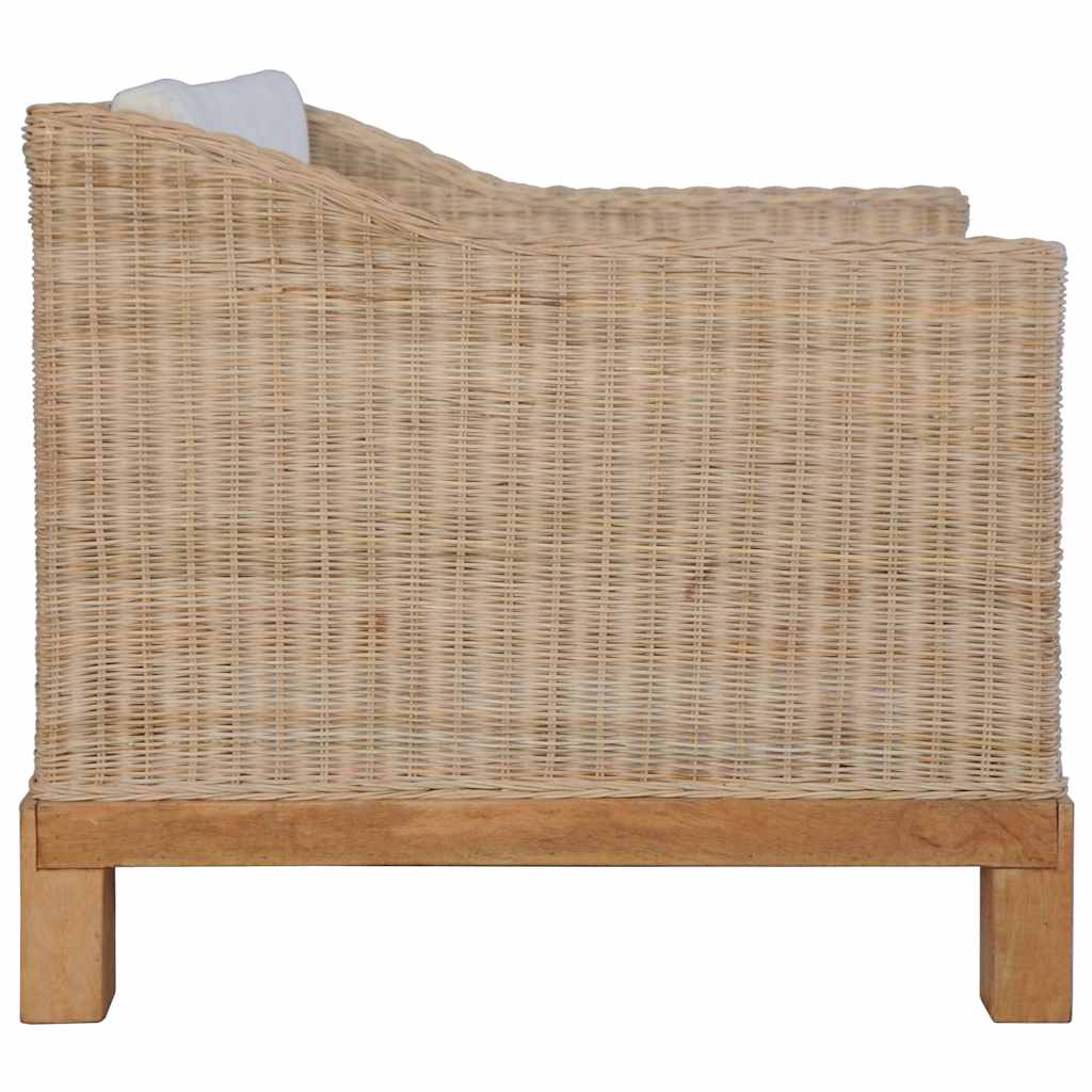 Armchair with Natural Rattan Cushions