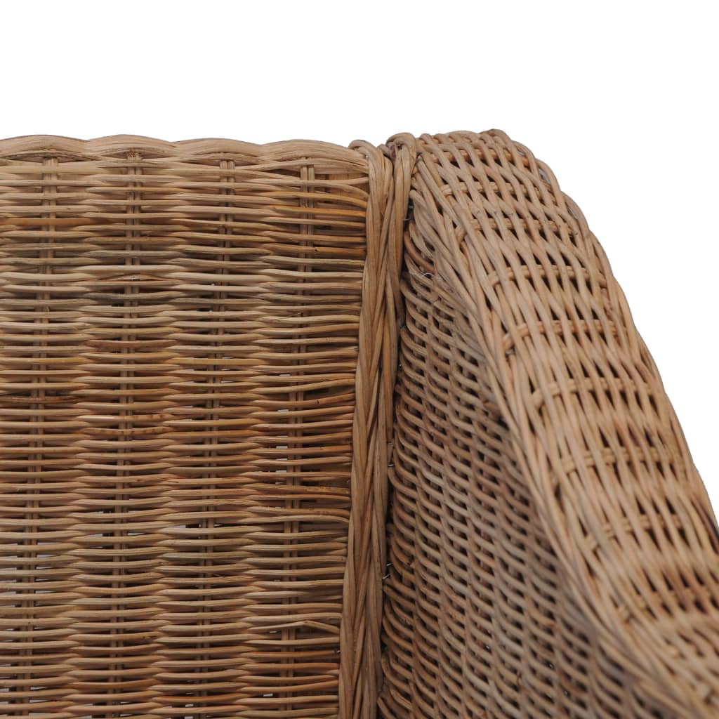 Poltrona con Cuscini in Rattan Naturale - homemem39