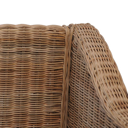 Poltrona con Cuscini in Rattan Naturale - homemem39