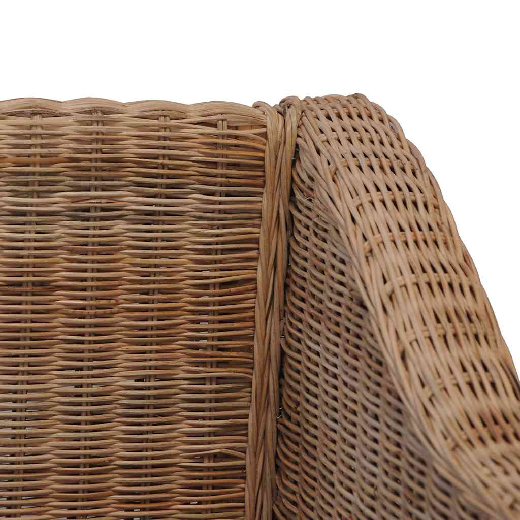 Armchair with Natural Rattan Cushions